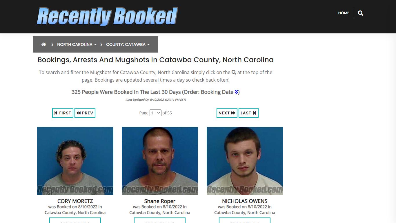 Recent bookings, Arrests, Mugshots in Catawba County ...